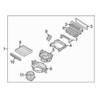 Hyundai OE - Air Conditioner & Heater - Blower Motor & Fan (With Electric Motor)