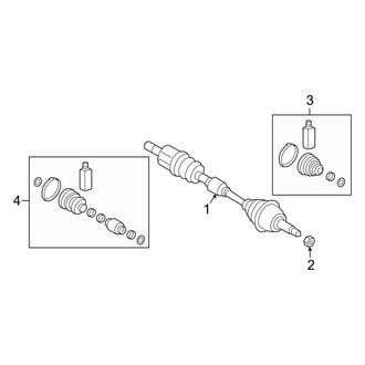 Hyundai OE - Front Suspension - Drive Axles (Limited / SEL / Ultimate)
