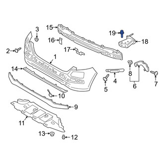 Hyundai OE - Bumper Impact Bar Bolt
