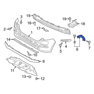 Hyundai OE - Rear Right Outer Bumper Cover Bracket