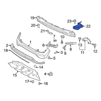 Hyundai OE - Rear Right Bumper Impact Bar Bracket