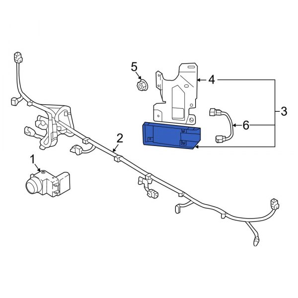 Blind Spot Detection System Warning Sensor