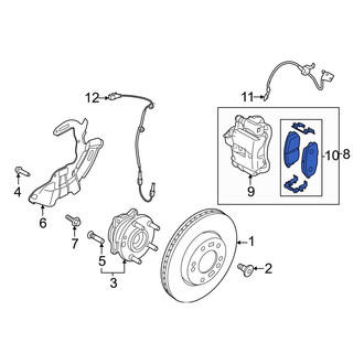 Hyundai OE - Front Disc Brake Pad Set