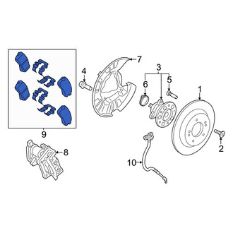 Hyundai OE - Rear Disc Brake Pad Set