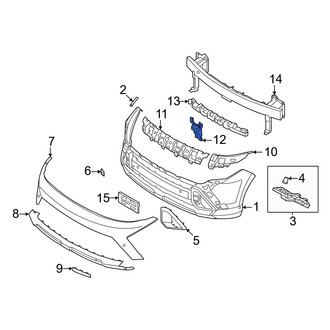 Hyundai OE - Bumper Cover Reinforcement Bracket