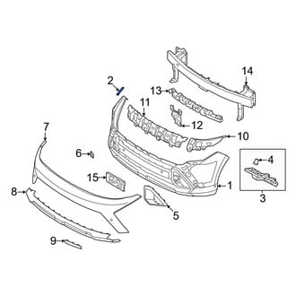 Hyundai OE - Front Left Inner Bumper Cover Bracket