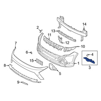Hyundai OE - Front Left Upper Bumper Cover Bracket