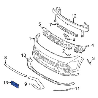 Hyundai OE - Front License Plate Bracket