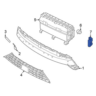Hyundai OE - Front Left Radiator Support Air Deflector Actuator