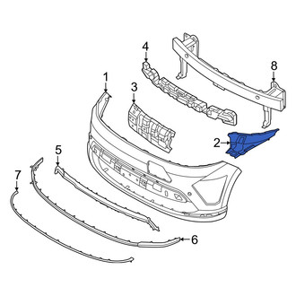 Hyundai OE - Front Right Bumper Cover Bracket