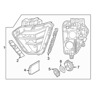 Hyundai OE - Front Lamps - Headlamp Components (Full LED Headlamp), (Limited)