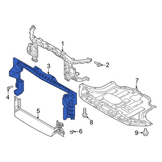 Hyundai OE - Front Upper Radiator Support Baffle