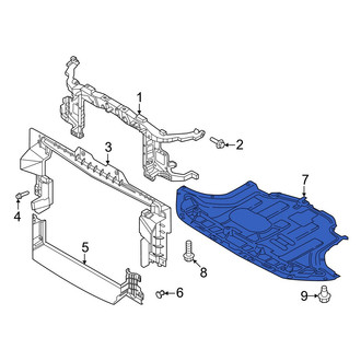 Hyundai OE - Front Radiator Support Splash Shield