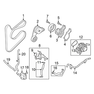 Hyundai OE - Cooling - Belts & Pulleys (SE / SEL Sport)