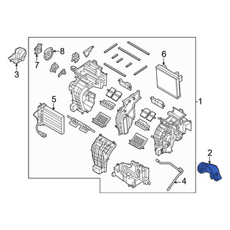 Hyundai OE - Front Right Lower Instrument Panel Air Duct