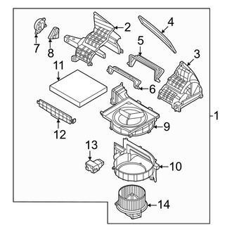 Hyundai OE - Air Conditioner & Heater - Blower Motor & Fan (Limited / SE / SEL)