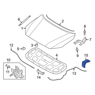 Hyundai OE - Front Hood Release Handle
