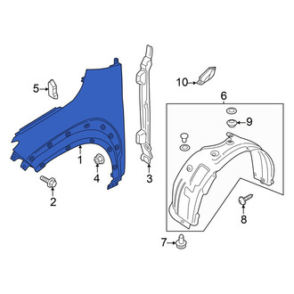 Hyundai OE - Front Left Fender