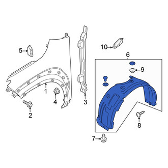 Hyundai OE - Front Right Fender Splash Shield