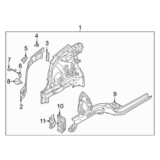 Hyundai OE - Fender - Inner Components