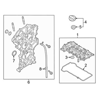 Hyundai OE - Engine / Transaxle - Valve & Timing Covers