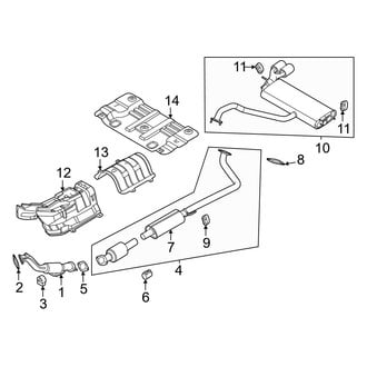 Hyundai OE - Exhaust System - Exhaust Components (FWD 2.0L)