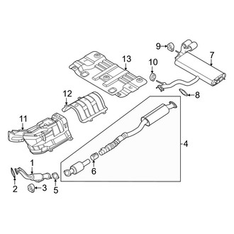 Hyundai OE - Exhaust System - Exhaust Components (AWD 2.0L)
