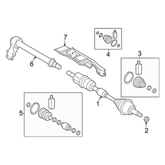 Hyundai OE - Front Suspension - Drive Axles (FWD)