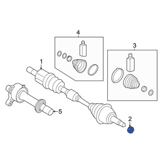 Hyundai OE - Front CV Joint Nut