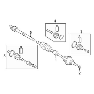 Hyundai OE - Front Suspension - Drive Axles (AWD)