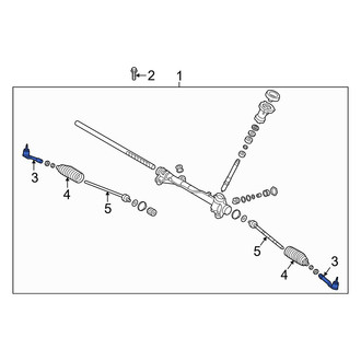 Hyundai OE - Inner Steering Tie Rod End