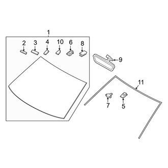 Hyundai OE - Windshield - Glass