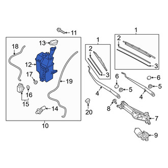 Hyundai OE - Washer Fluid Reservoir