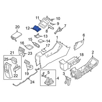 Hyundai OE - Rear Console Tray