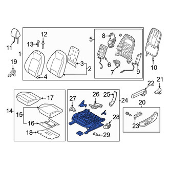 Hyundai OE - Front Left Seat Track