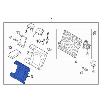 Hyundai OE - Rear Left Seat Back Cushion Cover