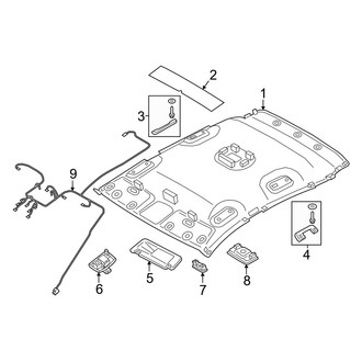 Hyundai OE - Roof - Interior Trim (W/O Sunroof), (SE / SEL)