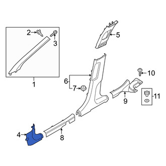 Hyundai OE - Left Kick Panel Trim