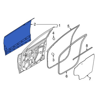 Hyundai OE - Front Left Outer Door Outer Panel