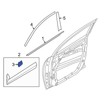 Hyundai OE - Door Molding Clip