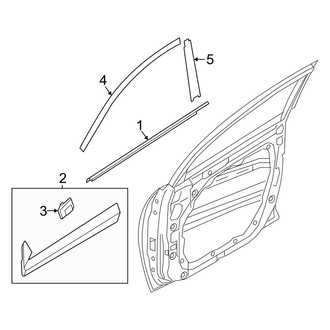 Hyundai OE - Front Door - Exterior Trim