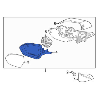 Hyundai OE - Front Right Door Mirror Housing
