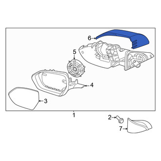 Hyundai OE - Front Right Outer Door Mirror Cover