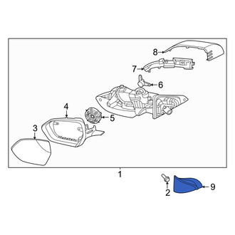 Hyundai OE - Front Right Inner Door Mirror Cover