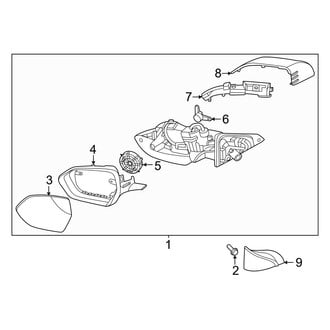 Hyundai OE - Front Door - Outside Mirrors (With Signal Lamp)