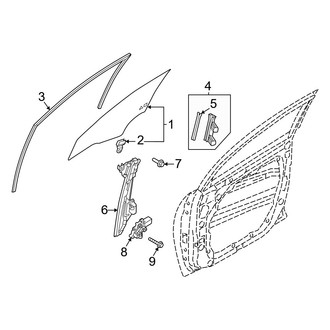Hyundai OE - Front Door - Glass & Hardware