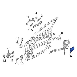 Hyundai OE - Rear Left Outer Exterior Door Handle