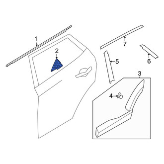 Hyundai OE - Rear Right Door Applique