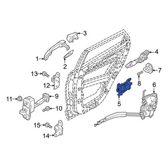 Hyundai OE - Rear Right Outer Exterior Door Handle