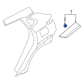Hyundai OE - Door Molding Clip